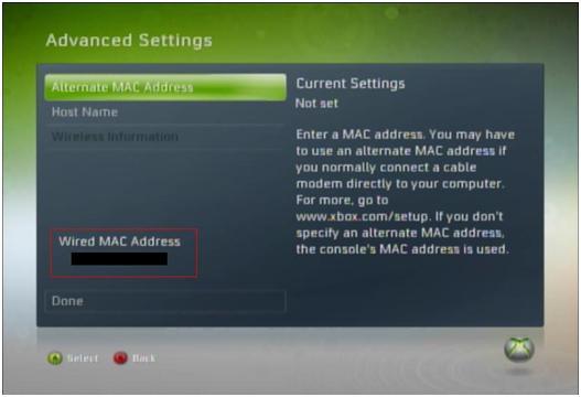 clear cache and alternate mac address for xbox one